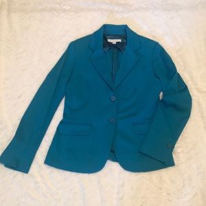 Light blue blazer.